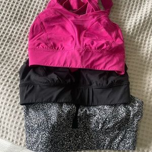 Lululemon Oxygen Bra - Bundle of 3 - Size 6